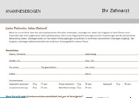 Anamnesebogen