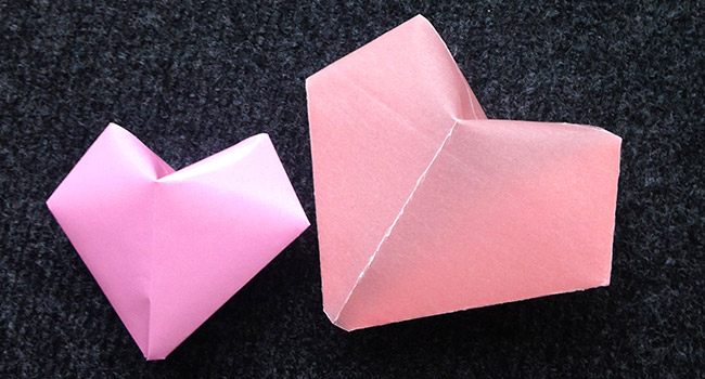 Origami Bild Origami Zahn Falten